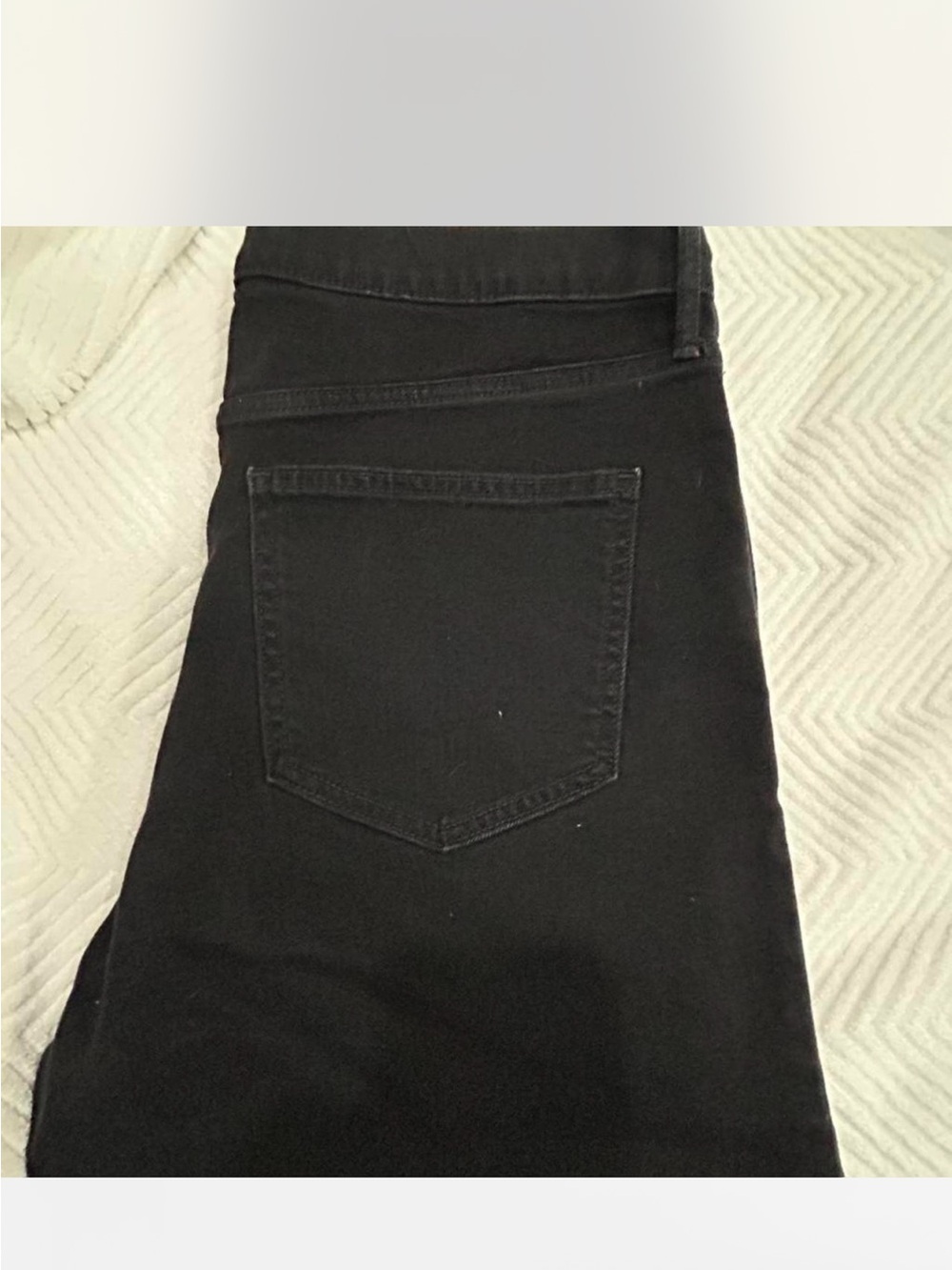 GAP Black High Rise  Black Cigarette Jeans 33 16T Slim Straight Denim